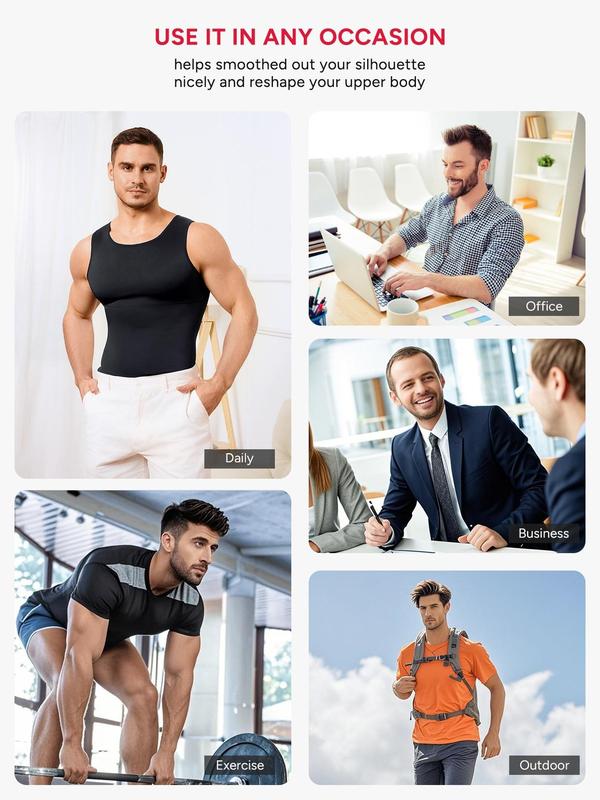 Hello - Men's Basic Compression Shapewear Tanktop