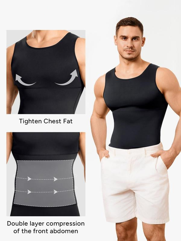 Hello - Men's Basic Compression Shapewear Tanktop