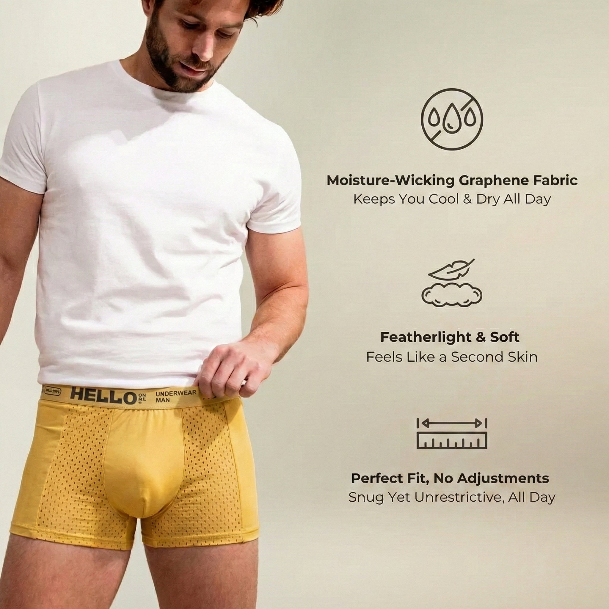 Hello Mesh Boxers 5-Pack Black | + 5 FREE