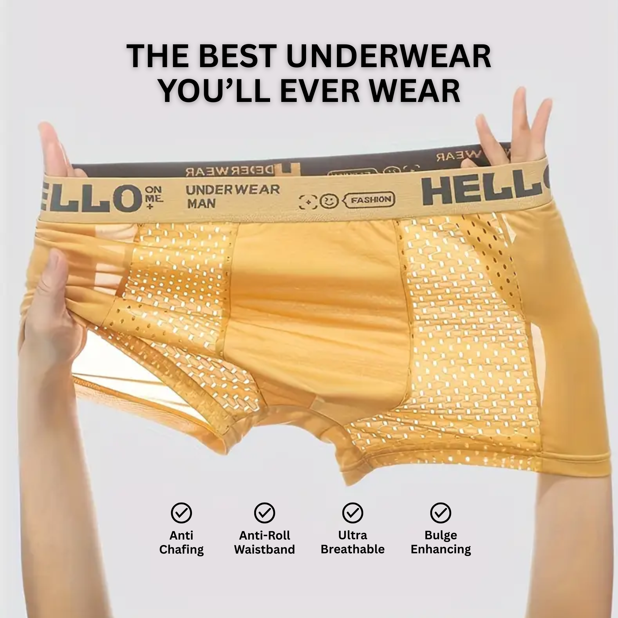 HelloBloke Mesh - Men's Underwear (3+3 Free) [Replacement Only]